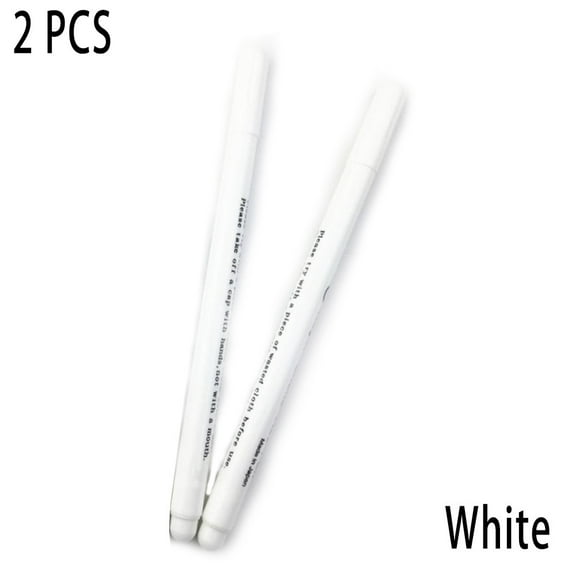 Gerich 2 Pcs Fabric Erasable Marker Water Soluble Pen, Markers Pens Stitch Cross Ink Tool Sewing Craft