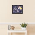 thumbnail image 3 of PinPix 16x13 Custom Cork Bulletin Board Vintage Japanese Floral Navy Poster Board Has a Fabric Style Canvas Finish, Framed in Vintage Japanese Floral Navy, by ArtToFrames (PinPix-1542), 3 of 5