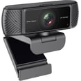 thumbnail image 1 of Streaming Webcam for PC - 1080P HD Webcam with Microphone, Privacy Cover, AutoFocus, Noise Cancellation, Auto Light Correction, USB Computer Web Camera, Plug and , for Laptop, Desktop,, 1 of 8
