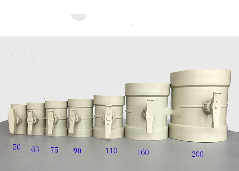 pvc Air volume regulating valve manual air volume control valve air