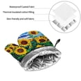 thumbnail image 6 of Honeii Landscape With Sunflowers Pattern Oven Mitts and Pot Holders, Silicone Oven Gloves,500 F Heat Resistant Oven Mitts Sets, 4PCS, 6 of 6