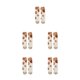 thumbnail image 1 of Jumpingount Calcetín de animales, calcetín de lana de Coral, esponjoso invierno, estilo japonés, Color térmico, ropa de casa de moda, blanco + punto Punto blanco + café 5piezas Jumpingount CBP256460, 1 of 4