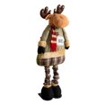 thumbnail image 1 of Muñeco de Alce Navideño Adorno Navideño Patas Elásticas Figura de Peluche para Chimenea Strade Fareast Limited, 1 of 8