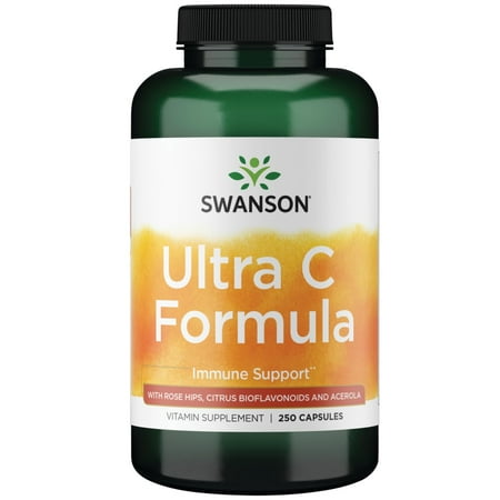 Swanson Ultra Vitamin C Formula Capsules, 500 mg, 250 Count