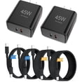 thumbnail image 2 of SBSWXX-Dual-Port Fast Charger, 35W+10W Fast Charging Type C Charger,Includes 4FT and 6FT USB-C to USB-C Fast Charging Cables, Compatible with iPhone 16/15 Pro Max, iPad, Samsung Galaxy, 2 of 3