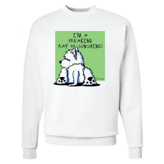 Inktastic Cool Belly Westie Adult Sweatshirt