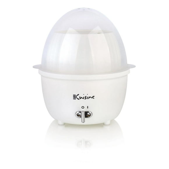 Electric Mini Food Steamer and Egg Cooker with Auto Shut Off Feature - White