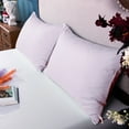 thumbnail image 3 of Flxxie Envelope Queen Pillowcases Set of 2, 500TC Egyptian Cotton, 20x30, Light Purple - Luxury Hotel Style Bedding, 3 of 7