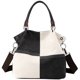 thumbnail image 2 of Bolsa de hombro de lona de compras de gran capacidad Color de contraste para el trabajo (Negro) Ndcxsfigh Para Estrenar, 2 of 8