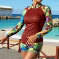 thumbnail image 6 of Jamicy Swimwear for Women Rash Guard & Swim Shorts, Long Sleeve Swim Shirt, Quick Dry Swimsuits Upf 50+ Spf Sun & Uv Protection, 6 of 8