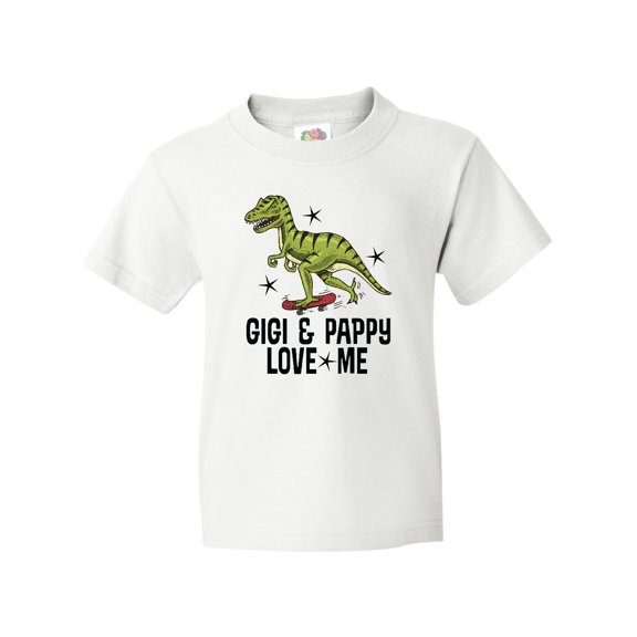 Inktastic Gigi and Pappy Love Me Grandson Youth T-Shirt