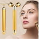 thumbnail image 1 of Rodillo de masaje facial dos en uno, rodillo de masaje facial dorado, rodillo de masaje facial eléctrico 3D y masaje de cabeza, nariz y ojos en forma de T para un lifting facial instantáneo y prevenci, 1 of 5