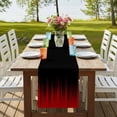 thumbnail image 4 of Table Runners 72 Inches Long Dress Scarves, Dark Red Black Ombre Farmhouse Kitchen/Dining Table Runner, Coffee Tablerunners, Modern Abstract Art Striped Gradient 18x72 Inch, 4 of 9
