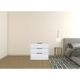 thumbnail image 6 of HomeRoots 28" White Manufactured Wood Three Drawer Dresser, 6 of 6