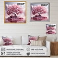 thumbnail image 4 of Designart "Reflective Cherry Tree Blossoms in Pink" Landscapes Framed Wall Art Decor - Modern Pink Tree Cherry Blossom Hallway Framed Wall Art Decor, 4 of 6