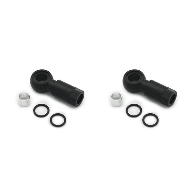 ZheElen Embout d'Huile Olive Tête de Frein à Disque Raccords de Durite Accessoires Pièces de Remplacement Noir 2 Ensembles