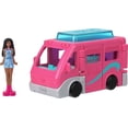 thumbnail image 5 of Barbie Mini BarbieLand 4-Pack Doll & Toy Vehicle Set with 4 Mini Dolls (1.5-inch) & 4 Iconic Vehicles with Color-Change Surprise, 5 of 5
