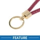 thumbnail image 3 of Llavero de Coche Único Bargains Llavero Universal con Anillo para Llaves de Fob para Casa Aleación de Zinc Tono Dorado Rosa Rojo 2 Pcs, 3 of 6