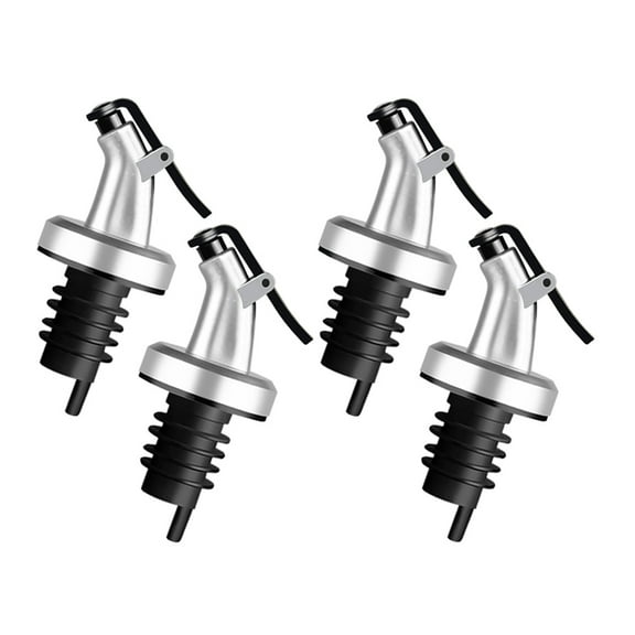 WHAMVOX 4Pcs Oil Bottle Stopper Lid Anti Drip Dustproof Leak Proof For Home Use And Professional Use