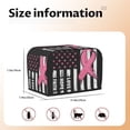 thumbnail image 5 of Lsque Ribbon Breast Cancer Awareness Print 2 Slice Toaster Cover , Kitchen Appliance Dustproof Protector , Toaster Protector Dustproof Kitchen Appliance Cover, 5 of 7