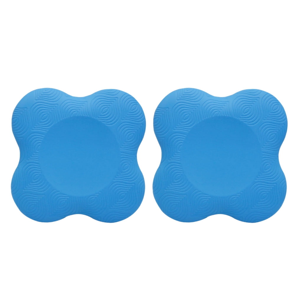fastboy 2piece Portable Yoga Mat Eco-friendly PU For Effective Pain Relief Kneeling Support Yoga Mat Lake Blue