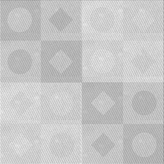 Ahgly Company Machine Washable Indoor Square Transitional Platinum Gray Area Rugs, 8' Square