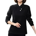 thumbnail image 1 of RXMEKW Fleece Tops for Women, Soft Solid Color Long-Sleeve Fleece Base Layer, 1 of 6