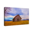 thumbnail image 2 of Creative Products Dark Cabin In Yellow Field 30x20 Canvas Wall Art, 2 of 5