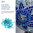 thumbnail image 2 of Raindrops Mosaic Tiles Blue Glass 1 Bag 200g 1.5X0.6in, 2 of 8