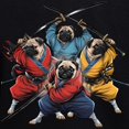 thumbnail image 3 of CafePress - Pugs Ninja T Shirt - Kids Sweatshirt, Youth Crew Neck Sweatshirt, 3 of 4