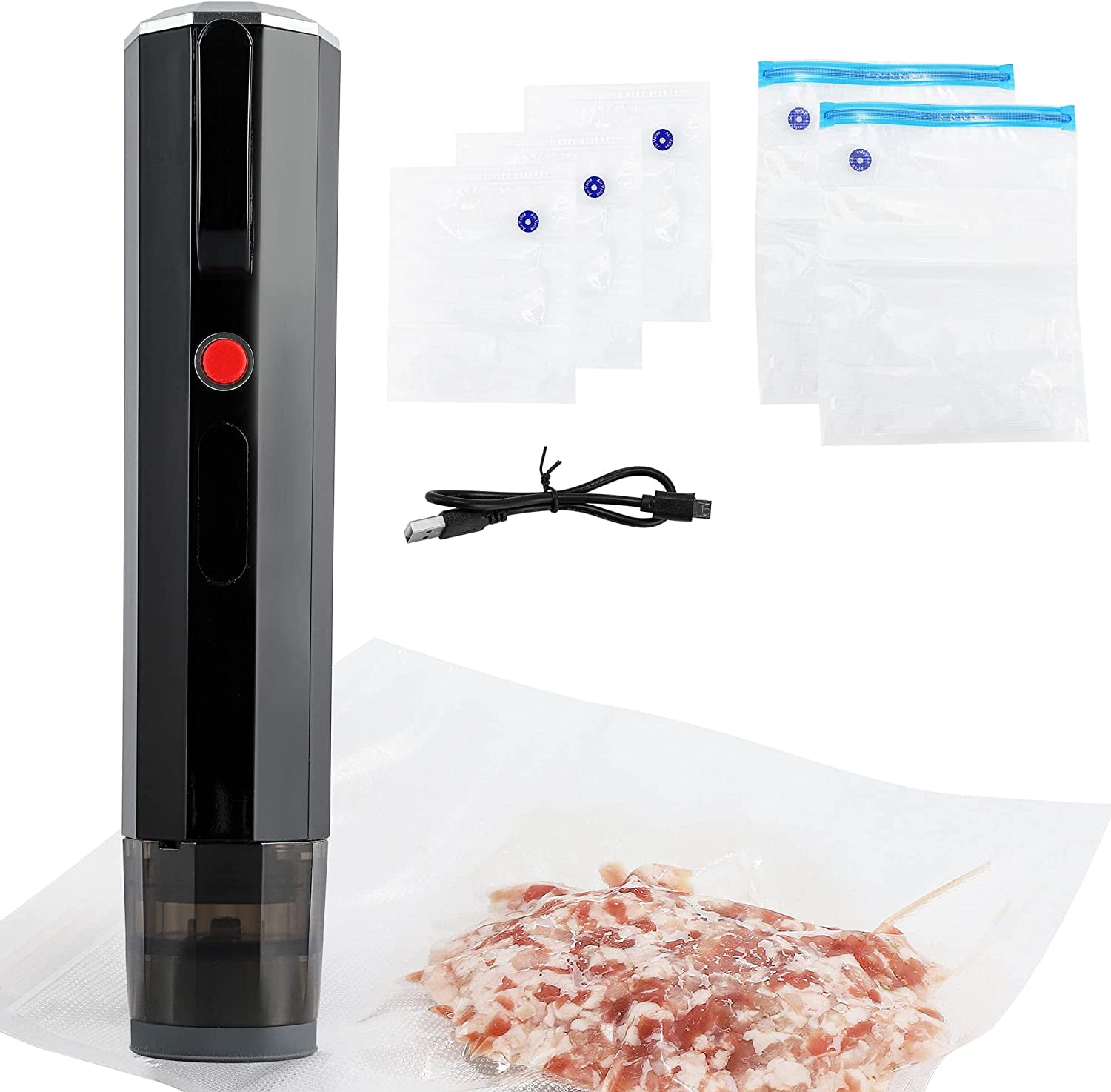 Tuyau D'Aspiration Pour Machine Sous Vide - Accessoire Pour Bocaux, Sacs, Conservation Alimentaire Longue Durée - 3