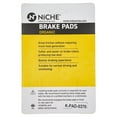 thumbnail image 2 of Niche Brake Pad Set for BMW K1600GT K1600GTL K1600B 34117728945 Front Organic 519-KPA2592D, 2 of 5