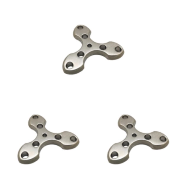 Guardoinrt Durable Titanium Pendant Gift For Yourself Or Loved Ones Built To Last Titanium Trilateral Keychain Alloy Finger Tiger Titanium Pendan 3Set