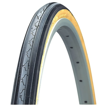 Kenda Street K35 Tire - 27 x 1-1/4, Clincher, Wire, Black/Tan, 22tpi