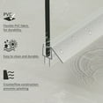 thumbnail image 7 of Shower Door Bottom Seal, 2-Pack Frameless Shower Door Seal Strip for 5/16" Glass Shower Door Sweep, Stop Shower Leaks and Create a Water Barrier 31.5" Long Sweep, 7 of 7