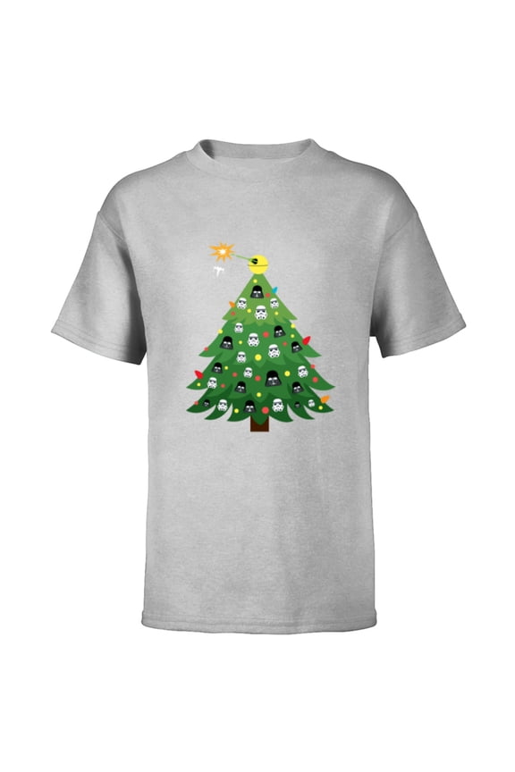 Imperial Christmas Tree Holiday - Short Sleeve T-Shirt for Kids -Customized-Athletic Heather