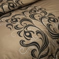 thumbnail image 7 of Nanshing Hylda 7-Piece Glam Comforter Set, California King, Brown, 7 of 7