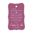 thumbnail image 1 of 100 PCS Wedding Welcome Personalized Wedding Favor Gift Paper Tags Custom Made Thank you Hang Tags, 1 of 1