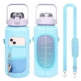 thumbnail image 1 of Water Bottle Carrier Bags with Adjustable Shoulder Strap Insulated Crossbody Water Bottle Holder Sports Water Bottle Case Sleeve Pouch with 2 Pocket for Men Women Kids Hiking Walking Camping, 1 of 5