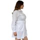 thumbnail image 2 of Vestido camisero con cinto Roman Fashion 0403 blanco Talla Extra, 2 of 6