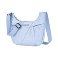 thumbnail image 2 of Lenkho Star‑Patterned Crescent Crossbody Shoulder Bag for Women, Lightweight Casual Hobo Sling Purse with Adjustable Strap, Multi‑Pocket Daily Handbag for Shopping, Travel & Daily Use, 2 of 6