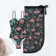 thumbnail image 4 of Gibobby Trajes de Baño para Mujer Traje de baño sexy con estampado halter para mujer Traje de baño(Negro,G), 4 of 5