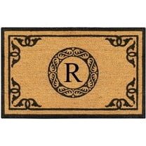 A1HC First Impression Hand Crafted by Artisans Geneva Monogrammed Entry Doormat, 30"X48"