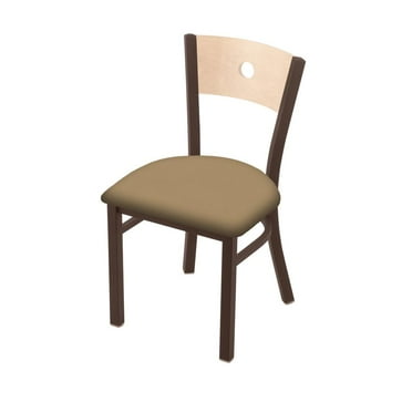 Holland Bar Stool 630 Voltaire 18" Chair with Bronze Finish, Natural Back, and Canter Sand Seat