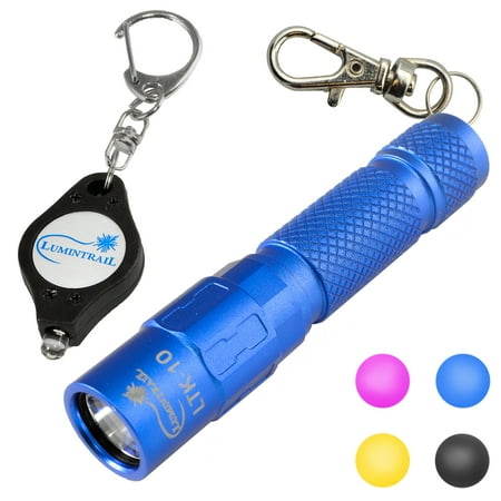 Lumintrail Keychain Flashlight 130 Lumen LED, Magnetic Tail, Reversible Pocket Clip, and Bonus Light