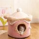 thumbnail image 5 of Casa para perros yuxing en forma de cueva color rosa 48 x 48 cm, 5 of 5