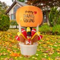 thumbnail image 3 of SalonMore Thanksgiving Day 5 ft Illuminated Hot Air Balloon with 5W 5 LED Lights and Garden Turkey Decoration, 3 of 8