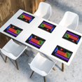 thumbnail image 5 of rthui ty Periodic Table of The Elements Chemistry Placemats Set of 6 Kitchen Table Mats Heatrthui ty Resistant Washable Nonrthui ty Slip Place Mat for Dining Table 12 X 18 Inches, 5 of 5