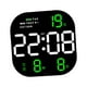 thumbnail image 2 of Reloj de pared digital con pantalla grande y temporizador de cuenta regresiva de 12 h y 24 h LED de escritorio Pantalla verde, 2 of 9