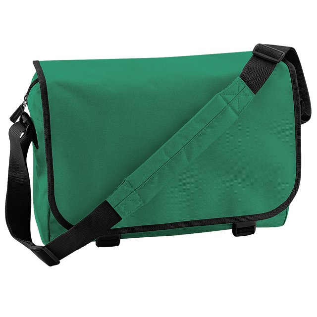 Bagbase - Bolso bandolera ajustable (11 litros) (Paquete de 2) (Verde césped)